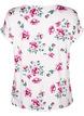 Chemisier floral à manches courtes en viscose, White Pink AOP, Packshot image number 1