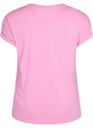 T-shirt à manches courtes en mélange de coton, Rosebloom, Packshot image number 1