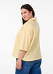 Blouse ample avec col et manches 1/2, Jaune clair, Model image number 2