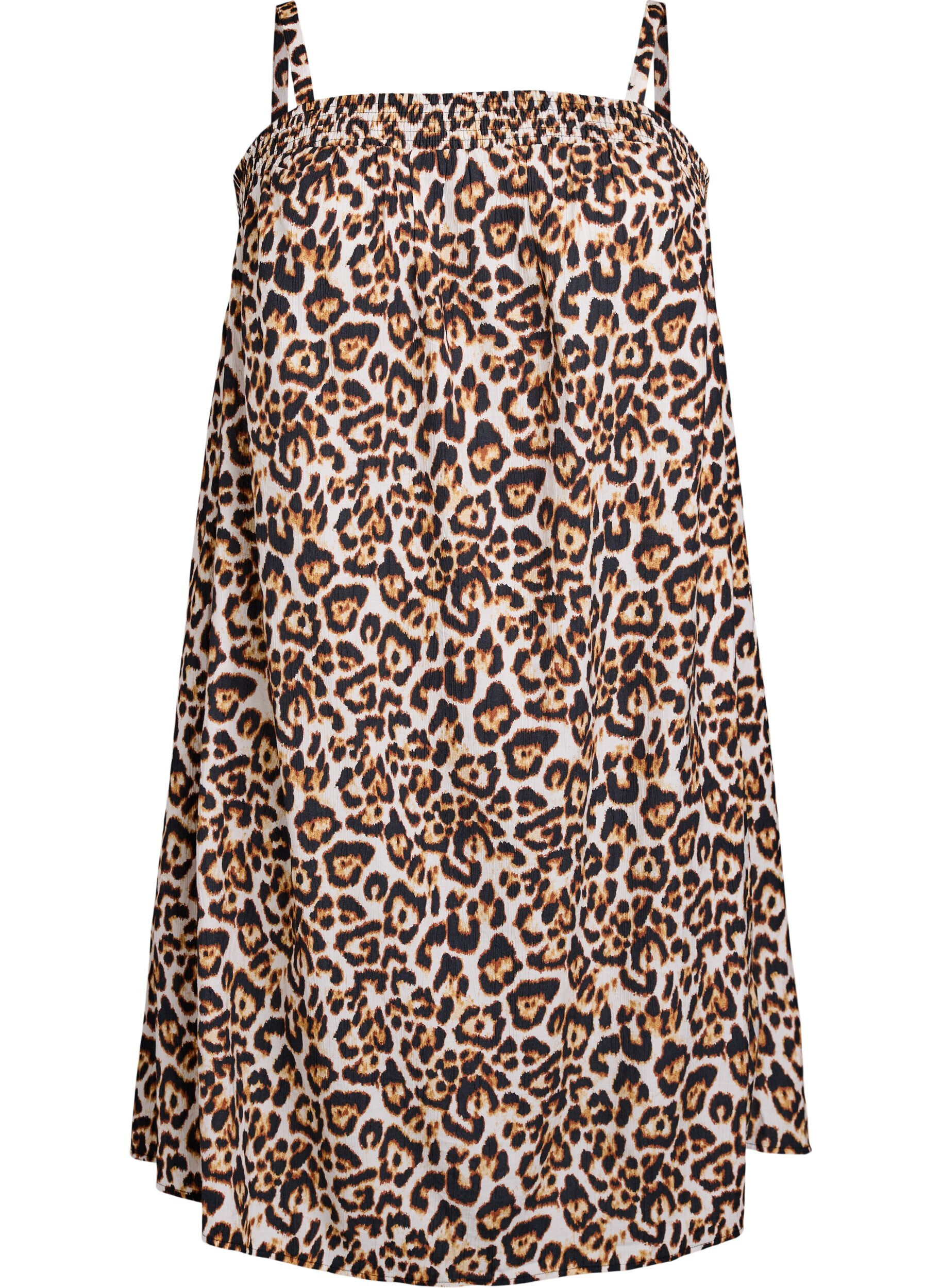 Robe courte en viscose avec bretelles spaghetti