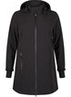 Veste softshell avec capuche amovible, Noir, Packshot image number 0