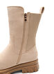 Large - Bottines épaisses en suédine, Beige, Packshot image number 2