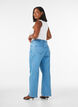 Jean coupe ample taille haute, Bleu Clair, Model image number 1