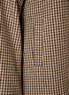 Manteau court &agrave; carreaux &agrave; double boutonnage, Marron, Packshot image number 3