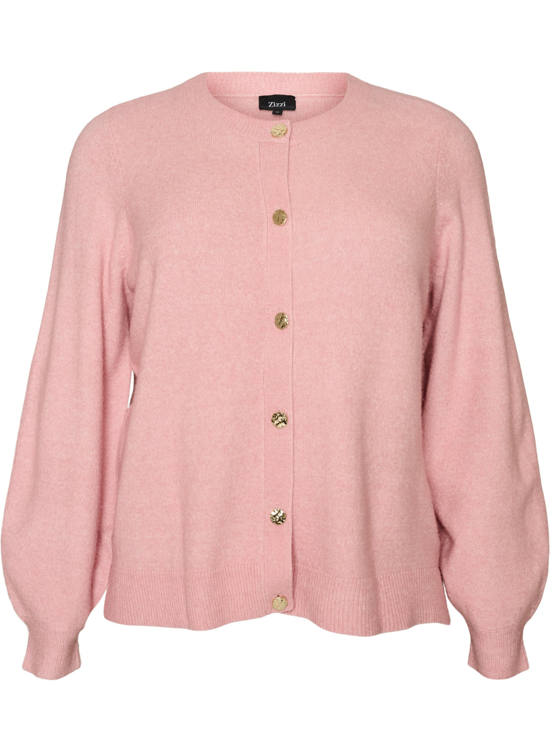 Cardigan en maille douce avec boutons dor&eacute;s