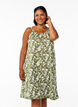 Robe &agrave; bretelles midi en coton bio, Vert, Model image number 0