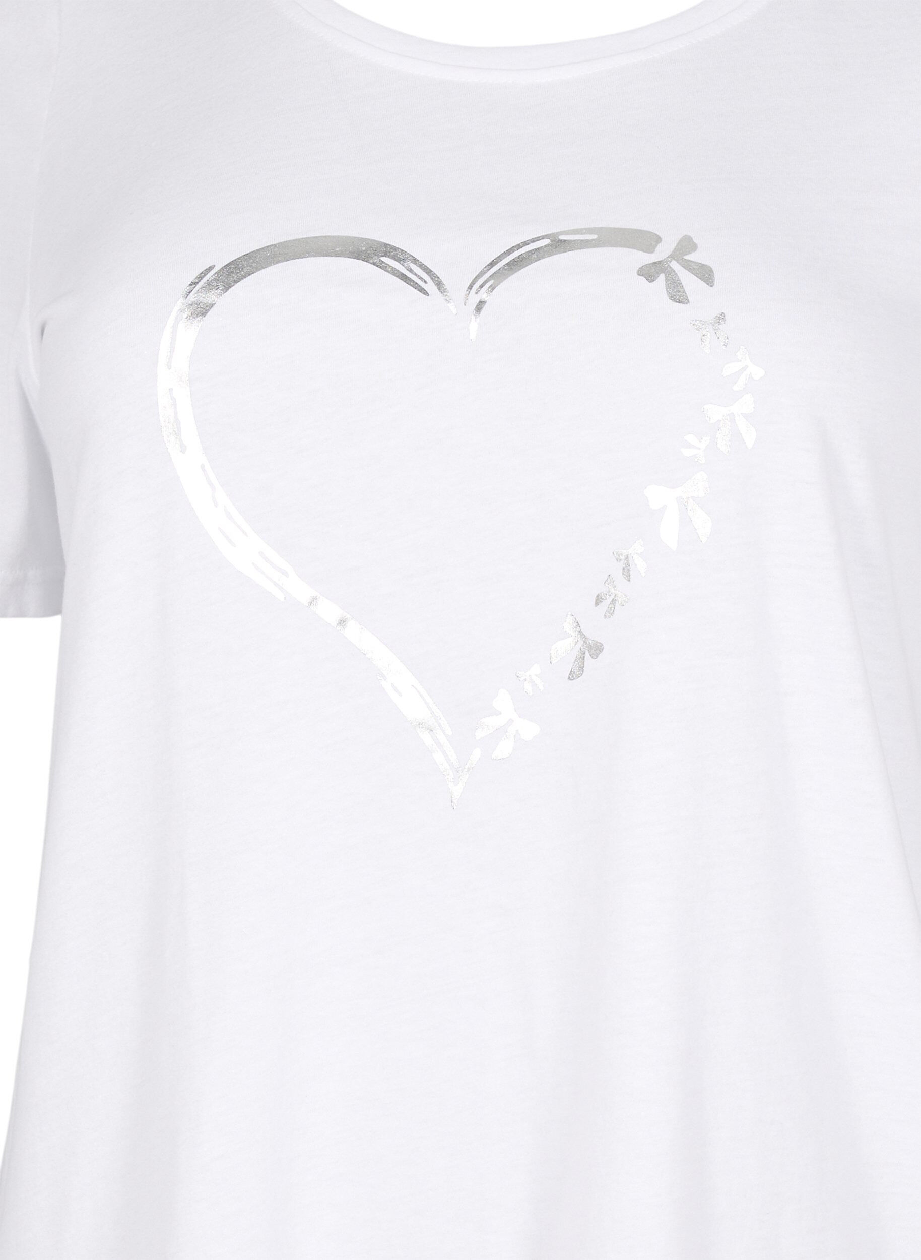 Zizzi FLASH &ndash; T-shirt avec motif, Blanc, Packshot image number 2