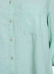 Chemise en lin et viscose avec manches 3/4, Vert clair, Packshot image number 2