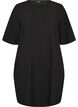 Robe en coton avec manches courtes et poches, Noir, Packshot image number 0