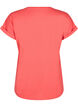 T-shirt &agrave; manches courtes en m&eacute;lange de coton, Rouge, Packshot image number 1