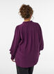 Blouse avec col &agrave; volants et fronces, Violet, Model image number 2