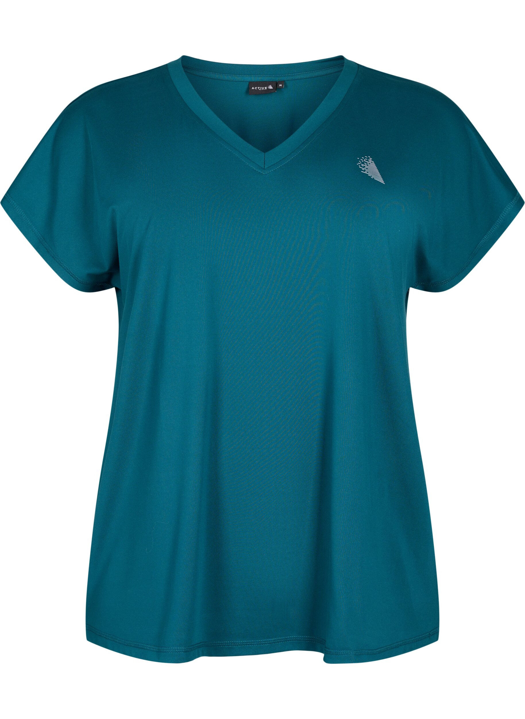 T-shirt de sport ample avec col en V