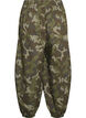 Pantalon ballon &agrave; taille haute et imprim&eacute; int&eacute;gral, Vert Kaki, Packshot image number 1