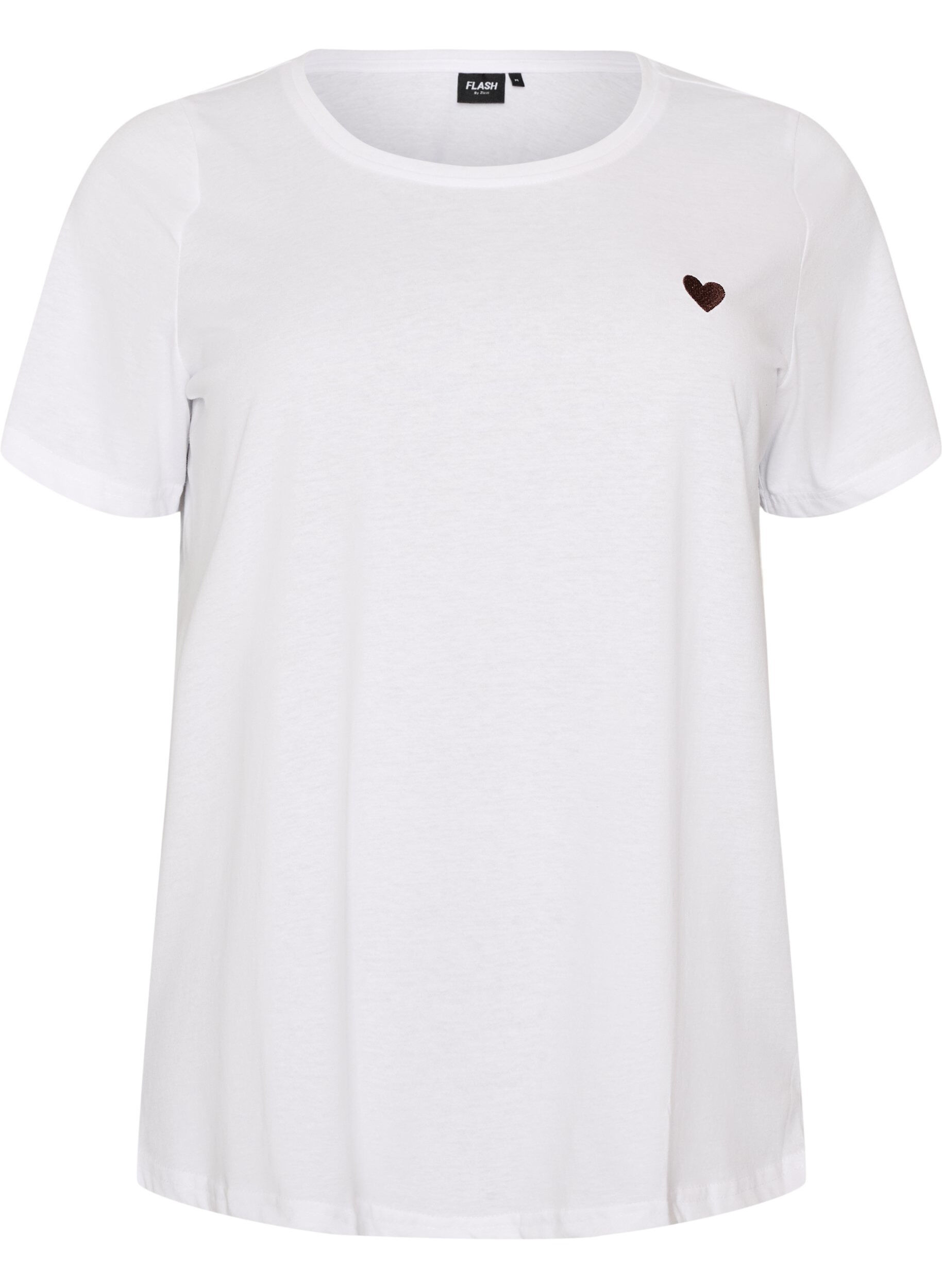 ZizziT-shirt imprim&eacute;, Blanc, Packshot image number 0