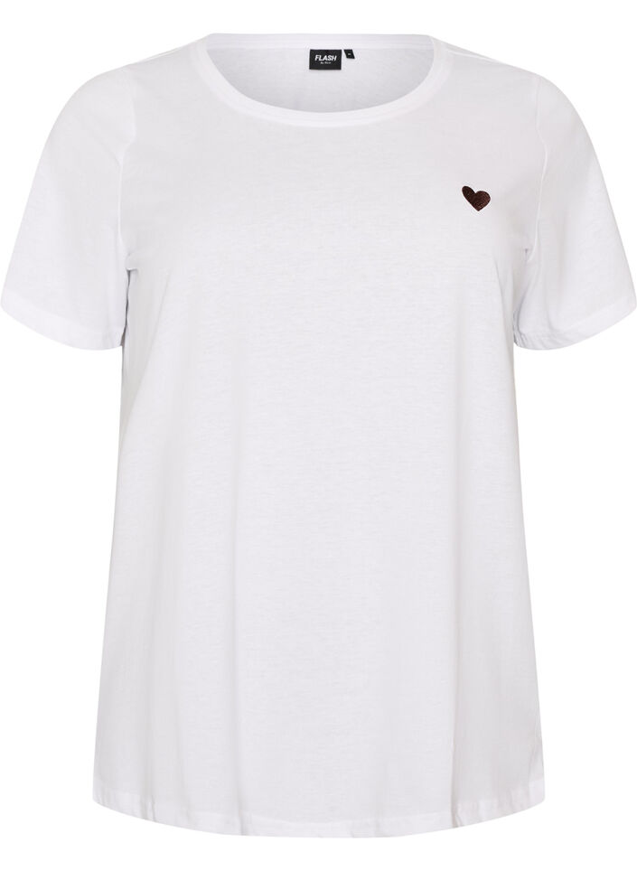T-shirt imprim&eacute;, Blanc, Packshot image number 0