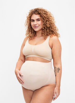 Culottes de maternité sans coutures, Frappé, Model image number 0