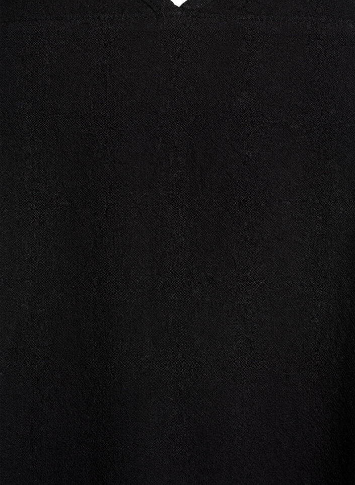 Robe en coton &agrave; manches courtes, Noir, Packshot image number 2