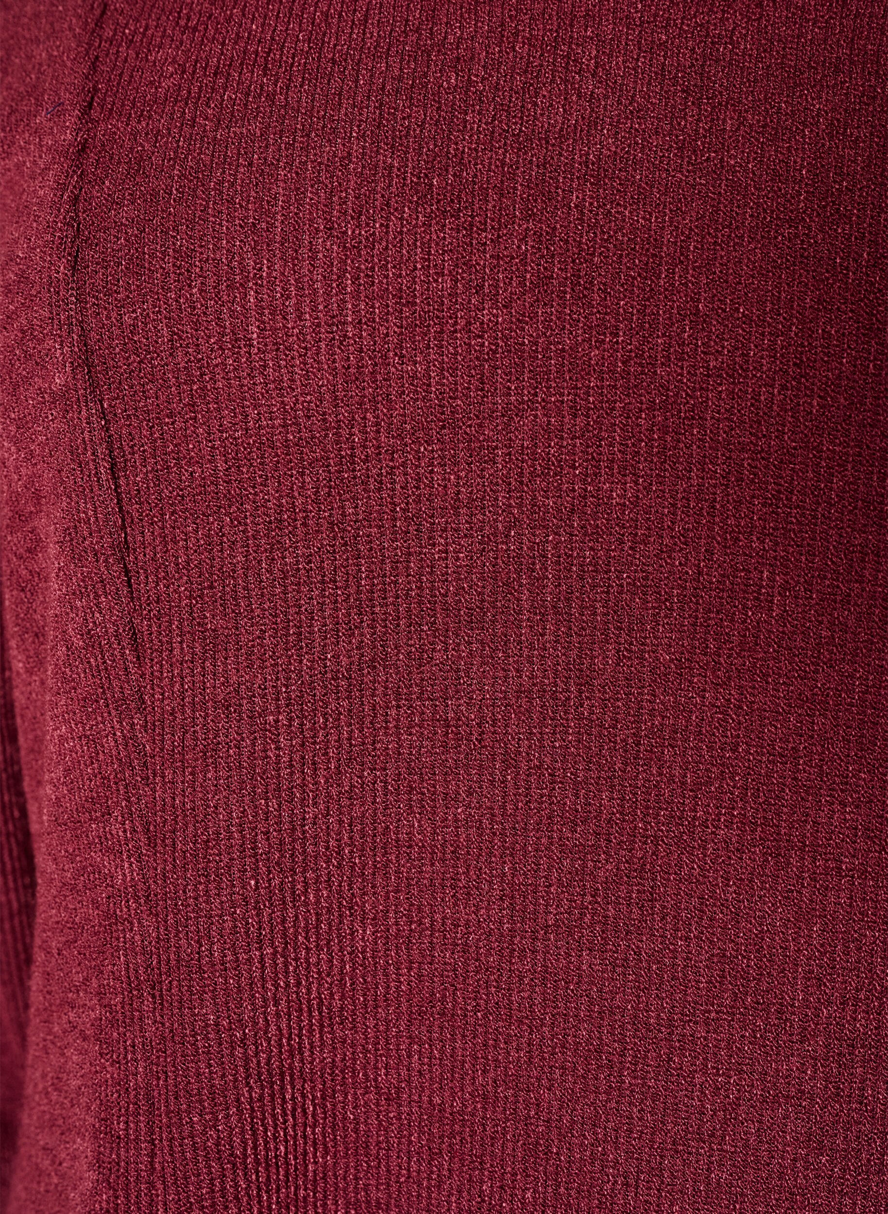 ZizziBlouse en jersey c&ocirc;tel&eacute; &agrave; coupe &eacute;vas&eacute;e, Bordeaux, Packshot image number 2