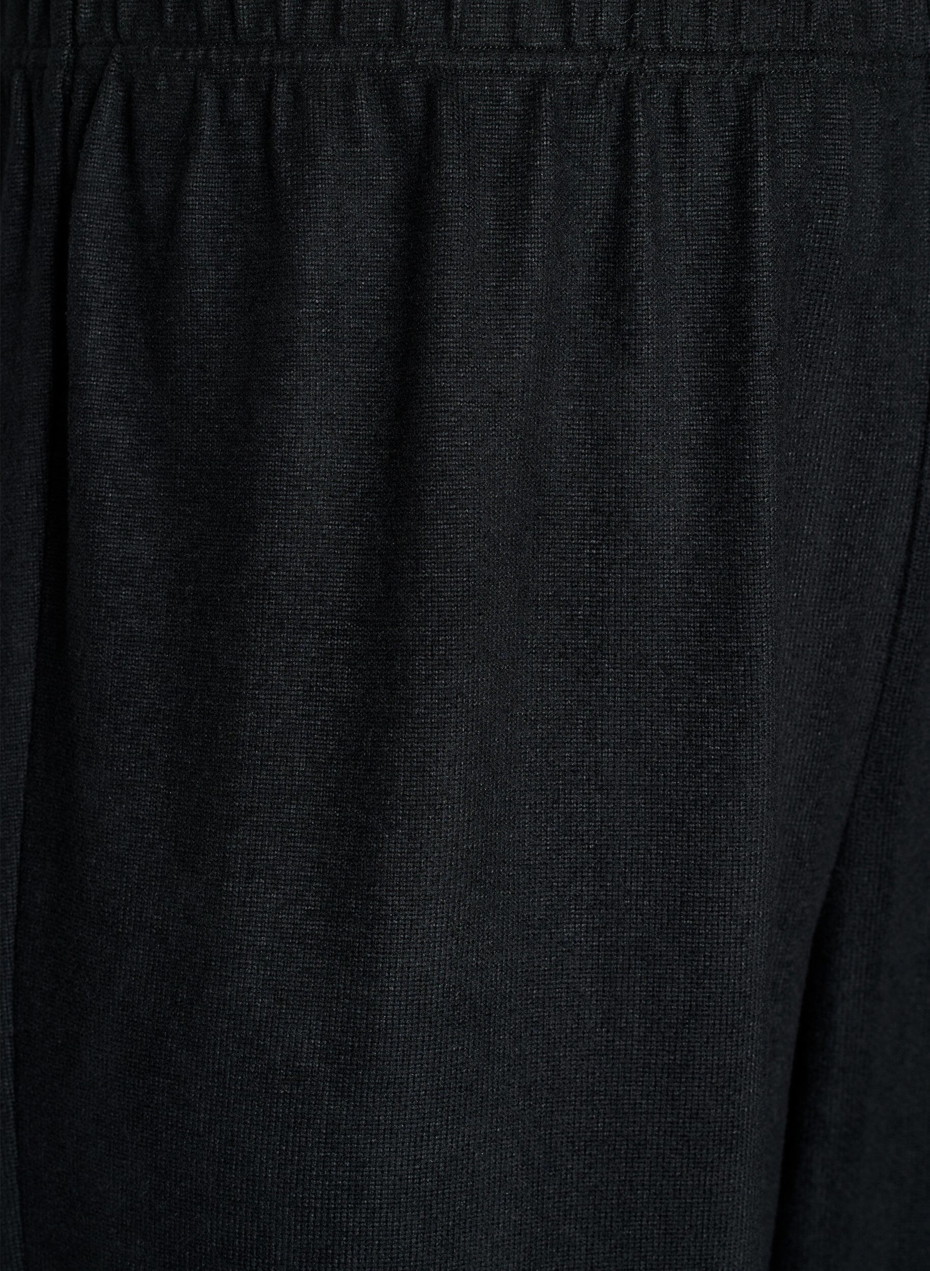 ZizziPantalon ample taille haute en jersey, Noir, Packshot image number 2
