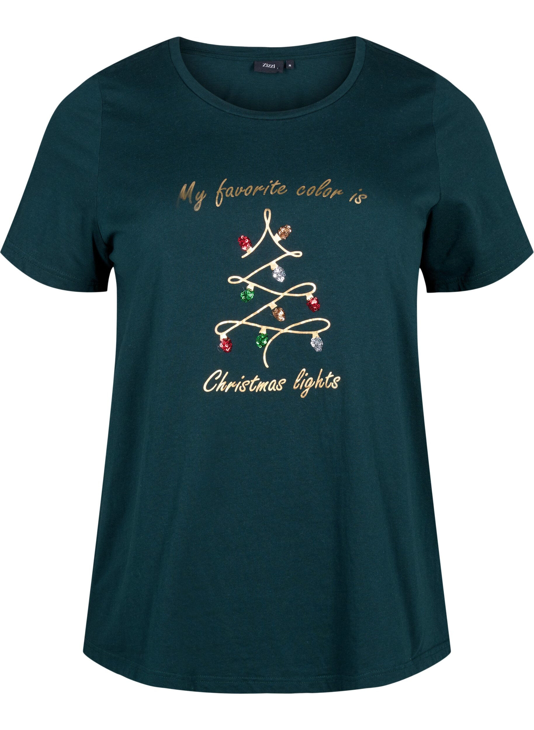 Zizzi T-shirts de No&euml;l en 100 % coton, Scarab w. Tree, Packshot image number 0