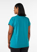 T-shirt de sport couleur unie, Bleu p&eacute;trole, Model image number 2