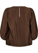 Blouse avec manches 3/4 et d&eacute;tails en dentelle, Marron, Packshot image number 1