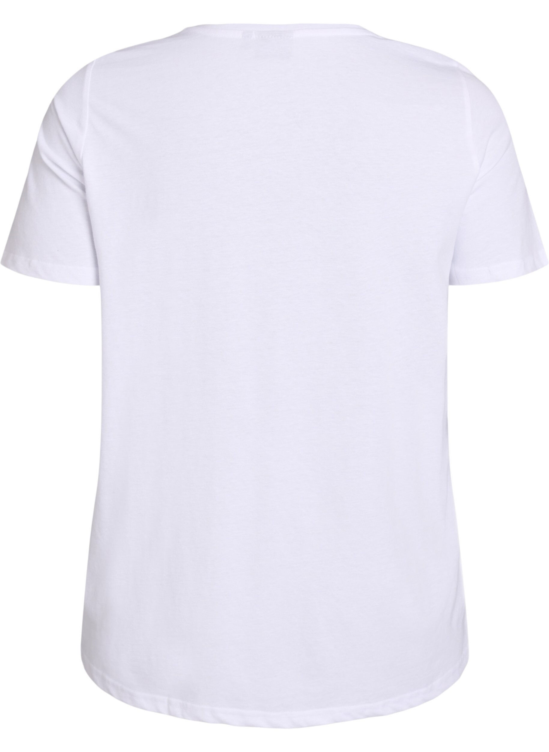 ZizziT-shirt imprim&eacute;, Blanc, Packshot image number 1