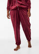 Pantalon ample en velours, Bordeaux, Model image number 2