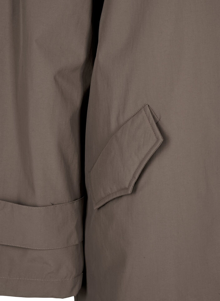 Manteau de transition avec col et poches en velours, Chocolate Chip, Packshot image number 3