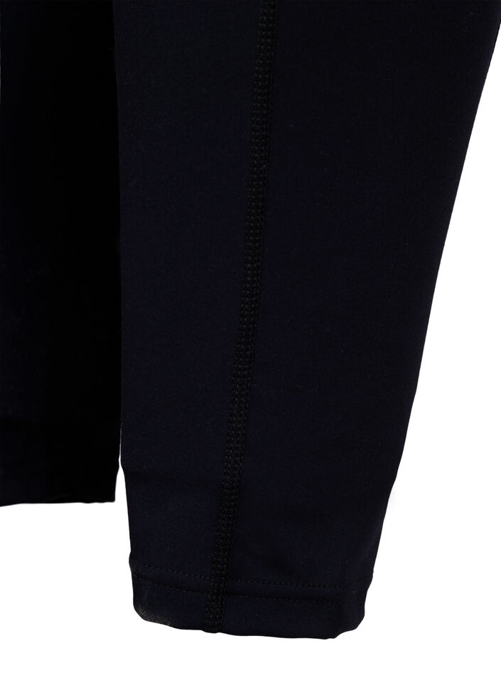  Collants d&rsquo;entra&icirc;nement 7/8 avec poches, Noir, Packshot image number 3