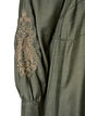 Robe en viscose avec broderies et volants &eacute;tag&eacute;s, Vert, Packshot image number 3