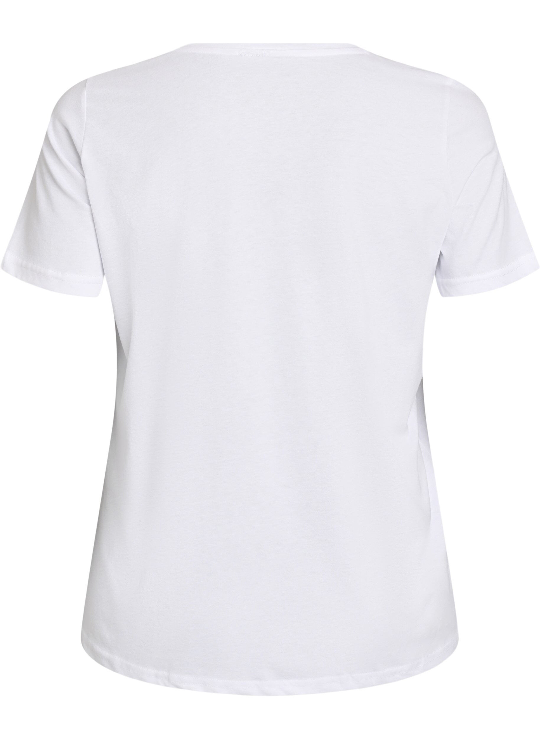 Zizzi FLASH - T-shirt imprim&eacute;, Blanc, Packshot image number 1