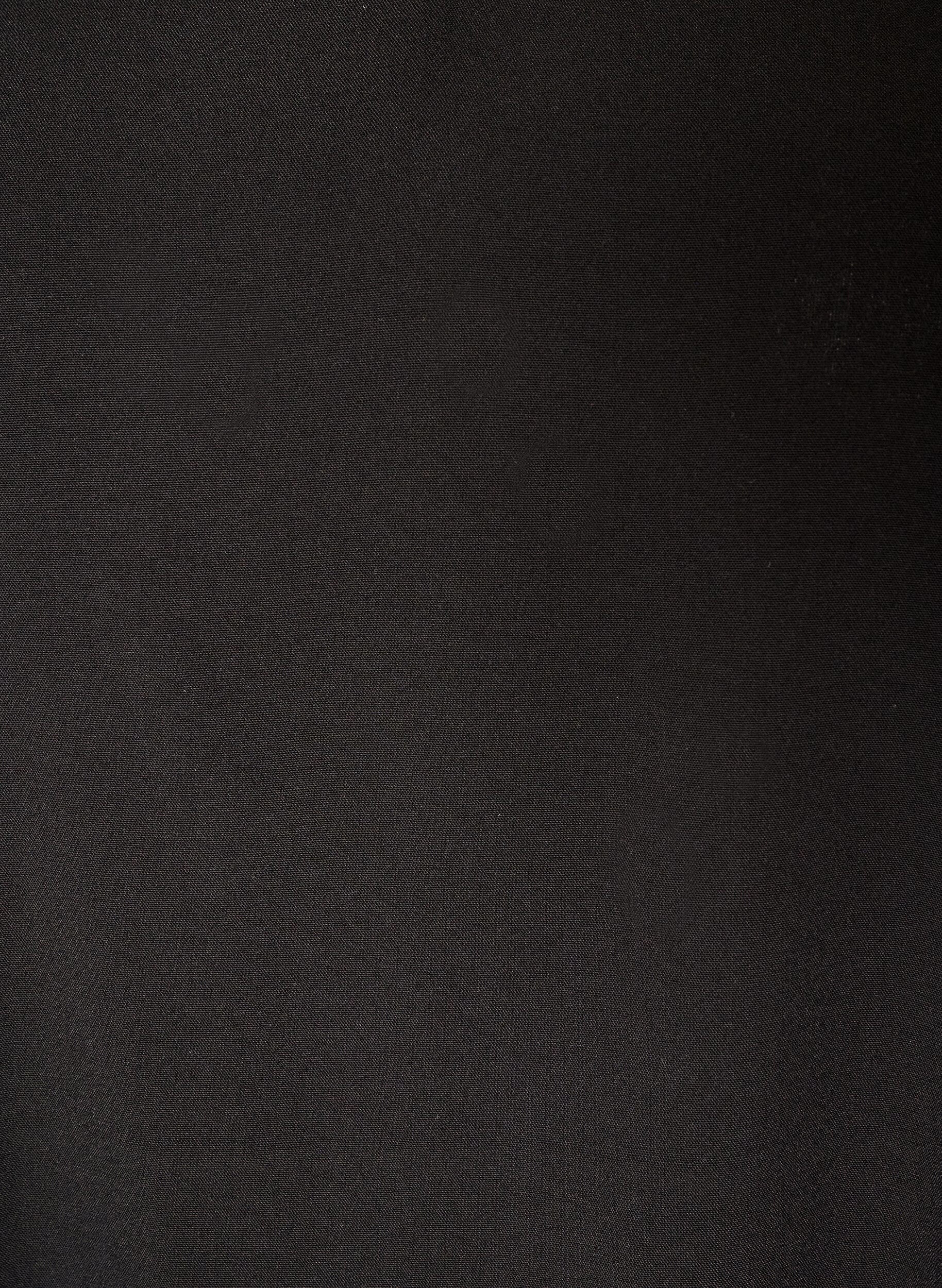ZizziBlouse en viscose avec col en V et manches longues, Noir, Packshot image number 2