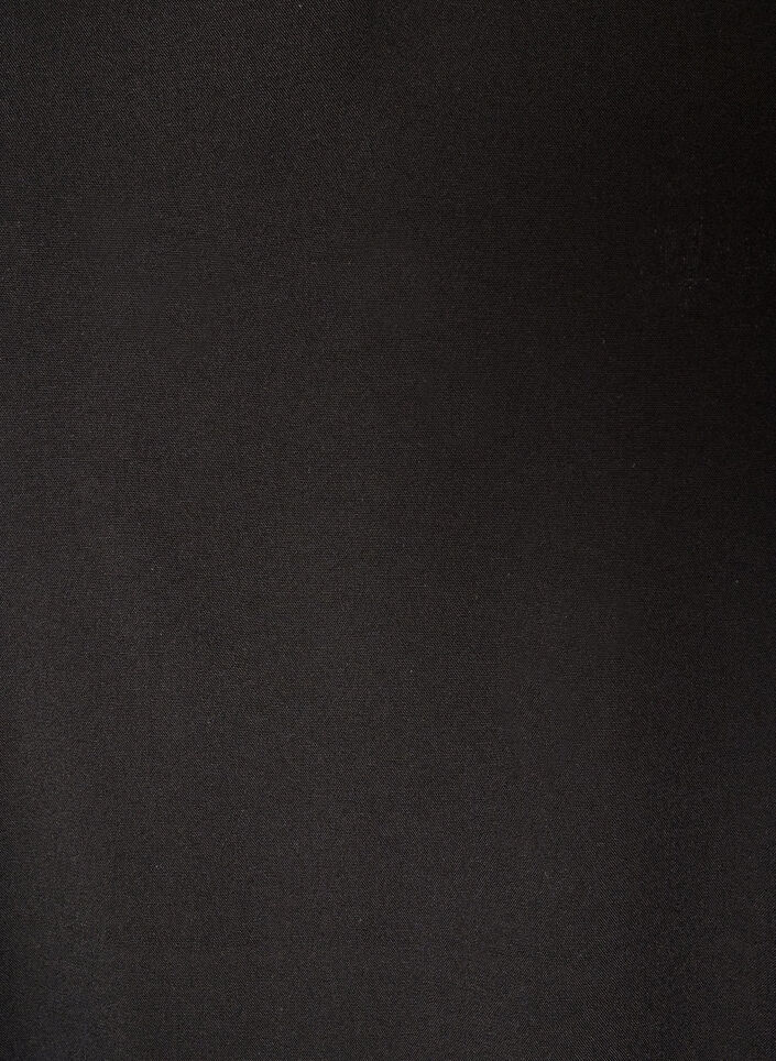 Blouse en viscose avec col en V et manches longues, Noir, Packshot image number 2