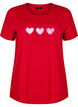 T-shirt en coton avec motif, Salsa w. Hearts, Packshot image number 0