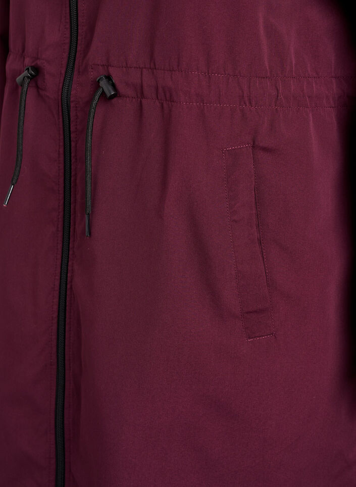 Flash - Parka l&eacute;g&egrave;re avec capuche, Bordeaux, Packshot image number 3