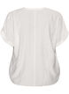Blouse textur&eacute;e en viscose avec boutons, Vanille, Packshot image number 1