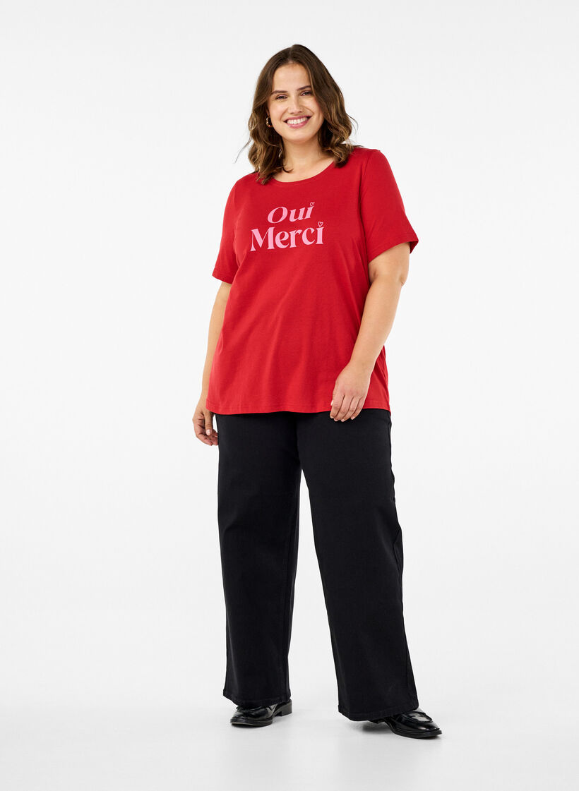 FLASH – T-shirt avec motif, Rouge, Model image number 1