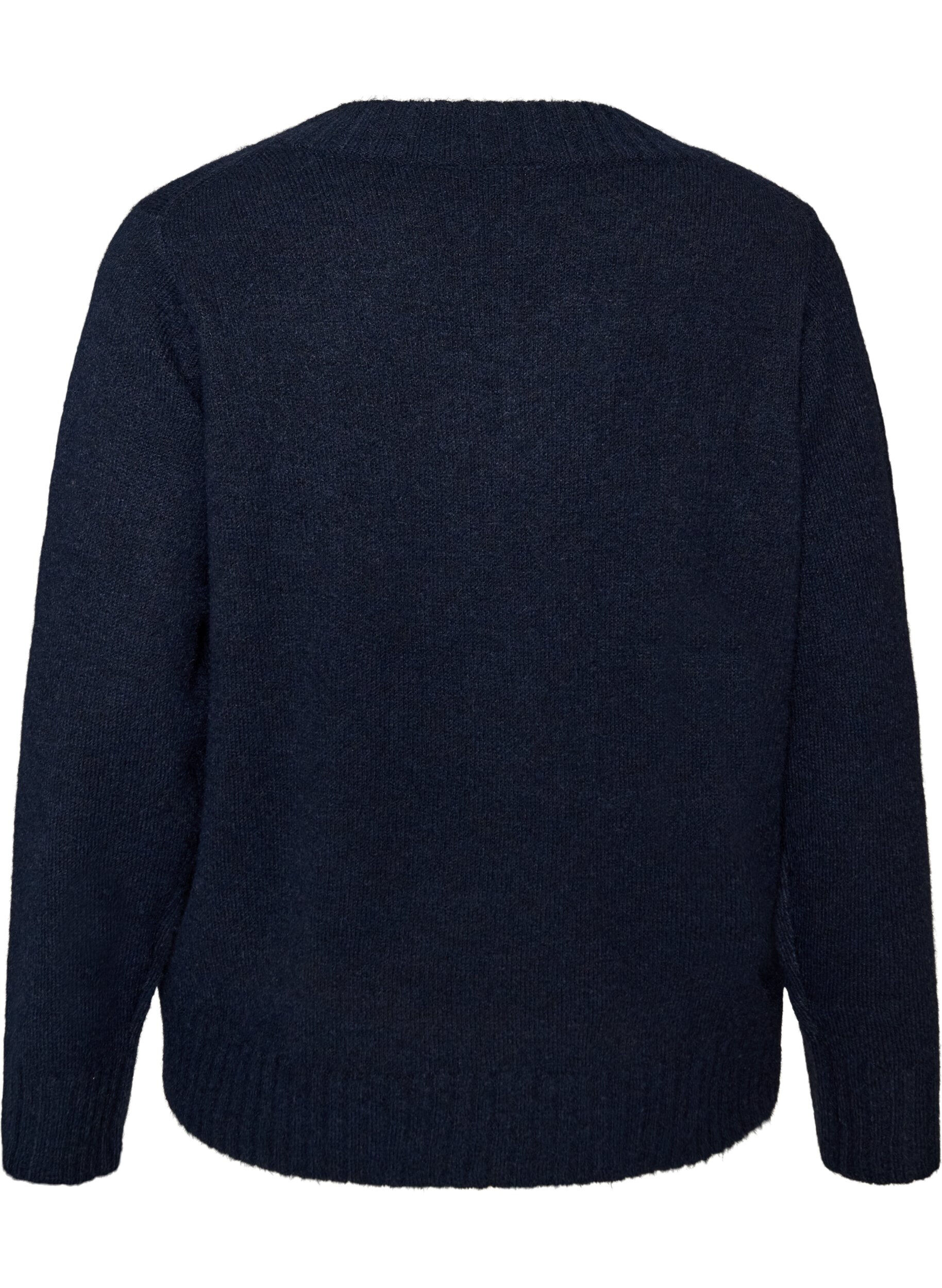 ZizziPull col V, Bleu, Packshot image number 1