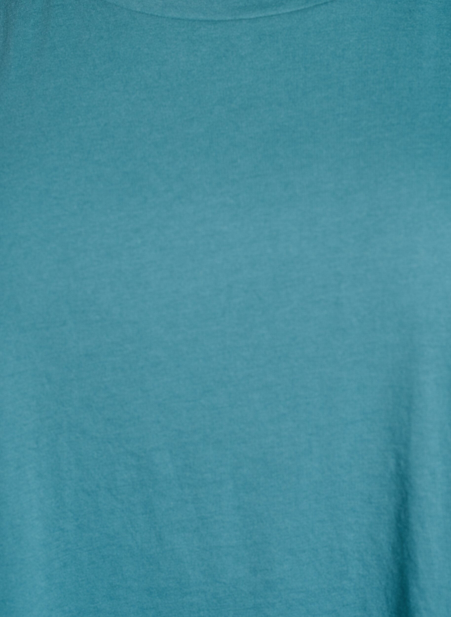 Zizzi T-shirt &agrave; manches courtes en m&eacute;lange de coton, Bleu, Packshot image number 2