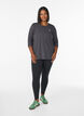 Haut de sport &agrave; manches 3/4, Gris anthracite, Model image number 1
