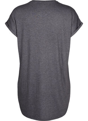 Chemise de nuit à manches courtes avec imprimé de texte, Black Mel. Love, Packshot image number 1