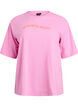 T-shirt sportif en coton bio, Rose, Packshot image number 0