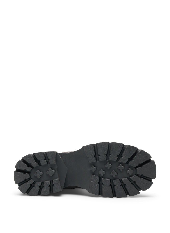 Bottines &agrave; semelle &eacute;paisse en su&eacute;dine, Marron, Packshot image number 2