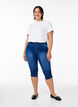 Jean capri Amy &agrave; taille haute et coupe super slim, Bleu, Model image number 0
