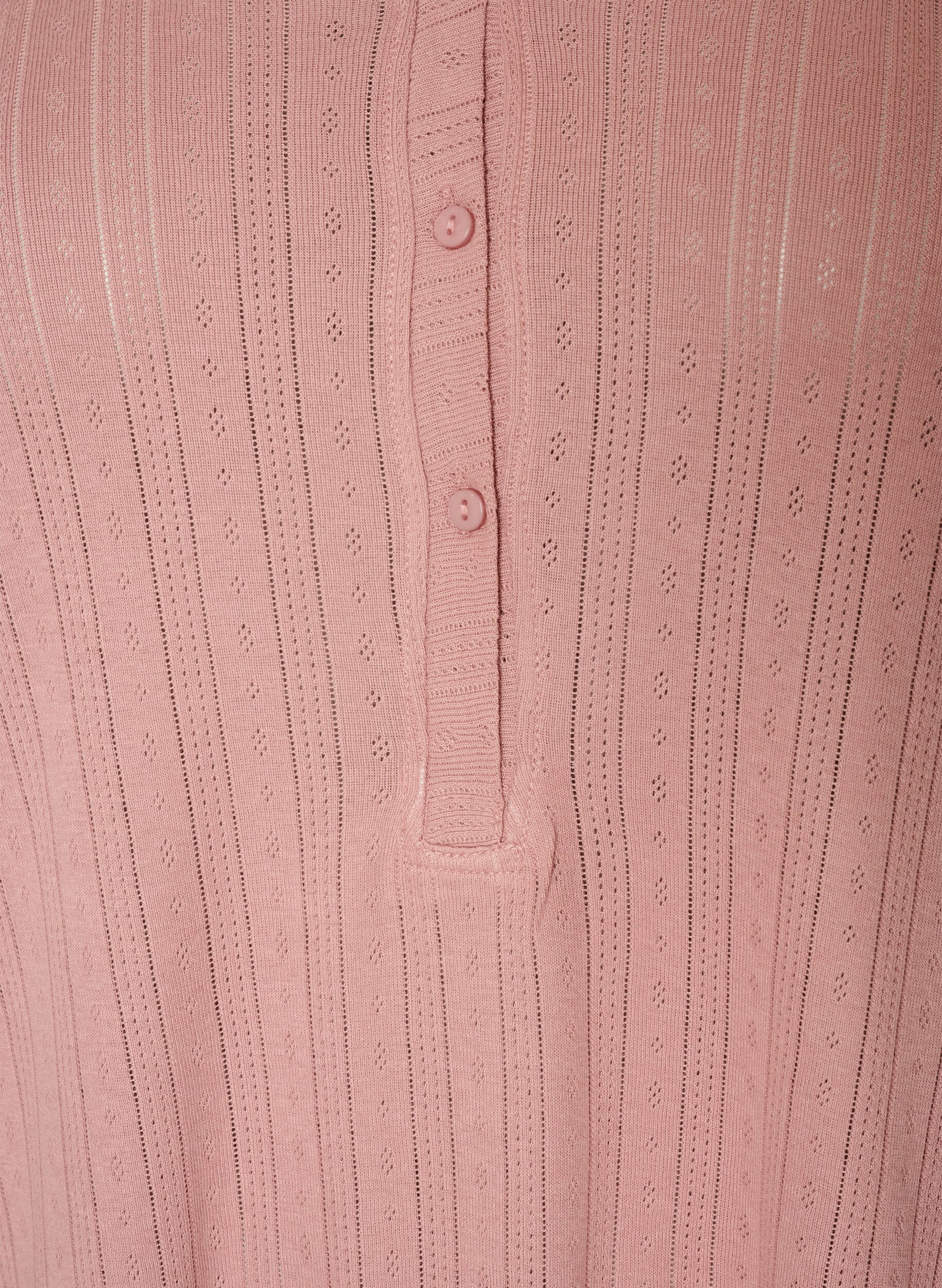 ZizziNuisette en coton biologique avec broderie ajour&eacute;e, Rose, Packshot image number 2
