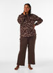 Sweat &agrave; capuche avec imprim&eacute; int&eacute;gral, Marron, Model image number 1