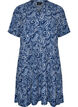 Robe &agrave; motifs avec empi&egrave;cements, Bleu, Packshot image number 0
