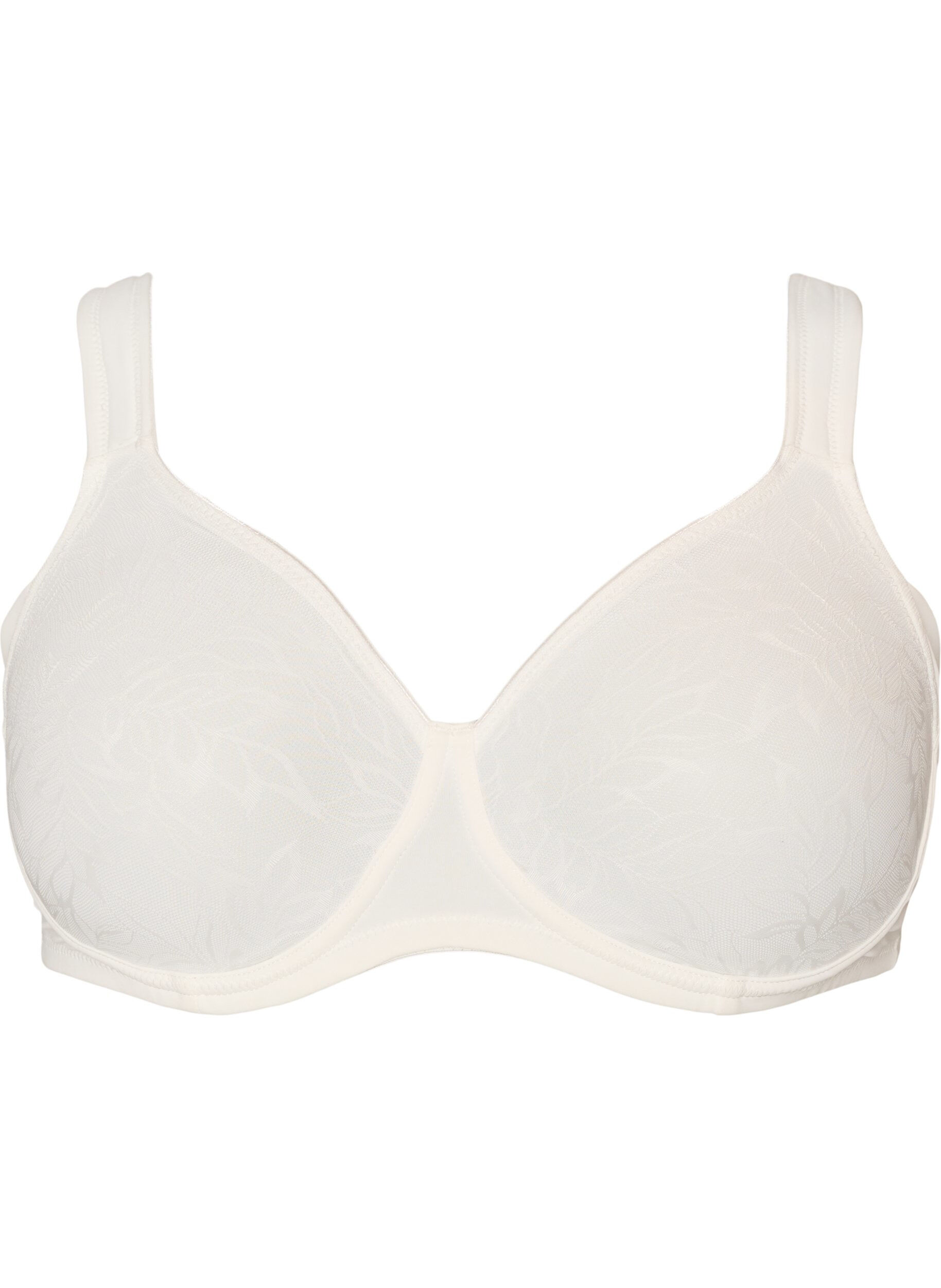 Soutien-gorge confort avec superposition en dentelle et bonnets moul&eacute;s