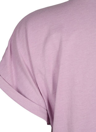T-shirt à manches courtes en mélange de coton, Lavender Mist, Packshot image number 3